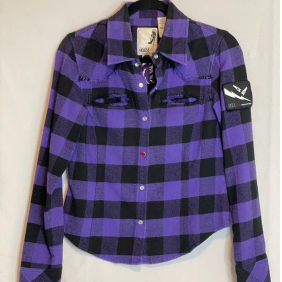 Vintage Hellz Bellz Flannel - Picture 1 of 3